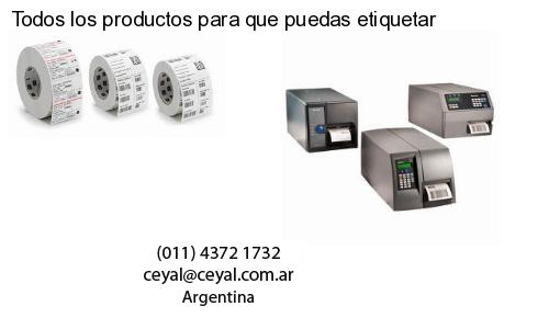 Todos los productos para que puedas etiquetar