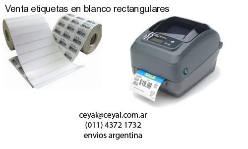 Venta etiquetas en blanco rectangulares