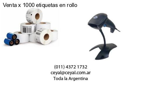 Venta x 1000 etiquetas en rollo