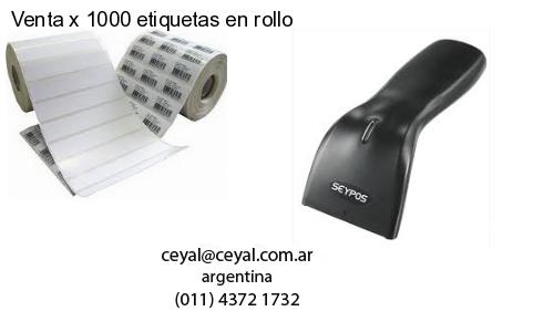 Venta x 1000 etiquetas en rollo