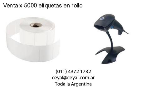 Venta x 5000 etiquetas en rollo