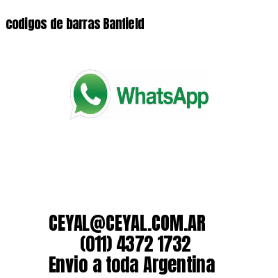 codigos de barras Banfield