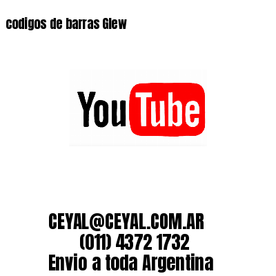 codigos de barras Glew