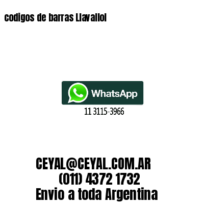 codigos de barras Llavallol