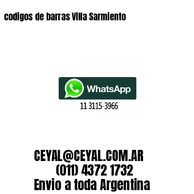 codigos de barras Villa Sarmiento