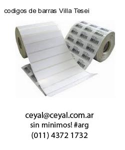 codigos de barras Villa Tesei