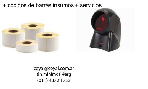   codigos de barras insumos   servicios