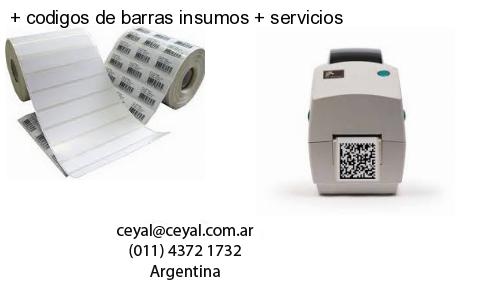   codigos de barras insumos   servicios