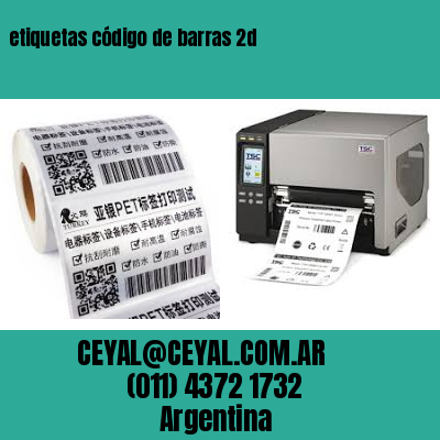 etiquetas código de barras 2d