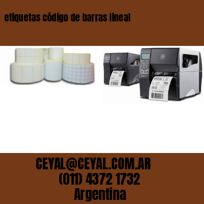 etiquetas código de barras lineal