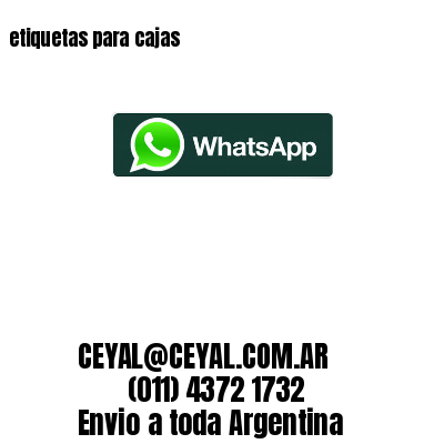etiquetas para cajas