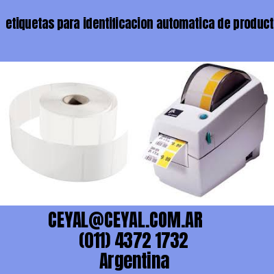 etiquetas para identificacion automatica de productos