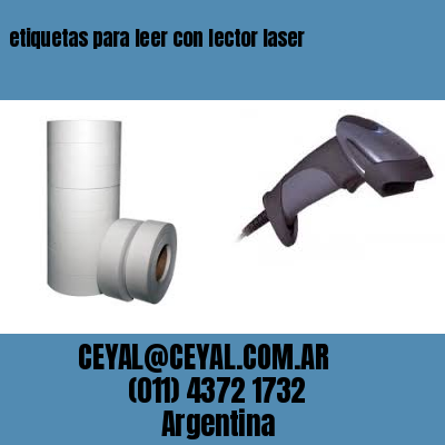 etiquetas para leer con lector laser