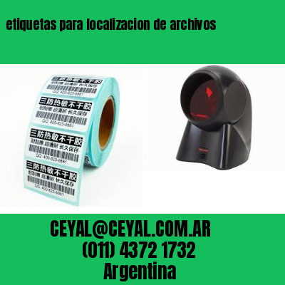 etiquetas para localizacion de archivos