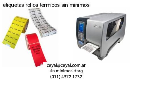 etiquetas rollos termicos sin minimos