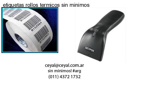 etiquetas rollos termicos sin minimos