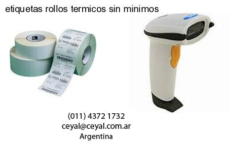 etiquetas rollos termicos sin minimos