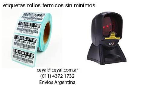 etiquetas rollos termicos sin minimos
