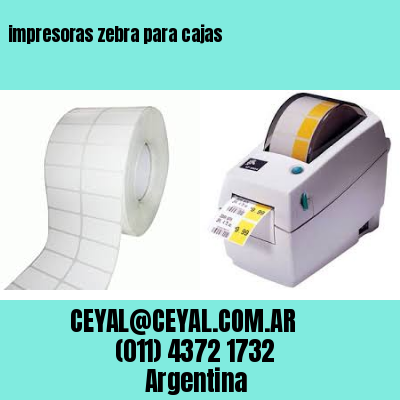 impresoras zebra para cajas