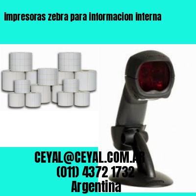 impresoras zebra para informacion interna