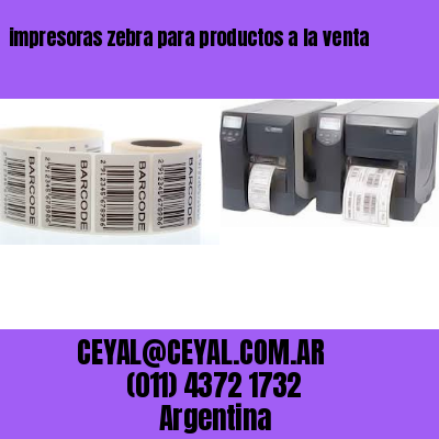 impresoras zebra para productos a la venta