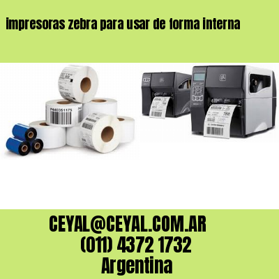 impresoras zebra para usar de forma interna