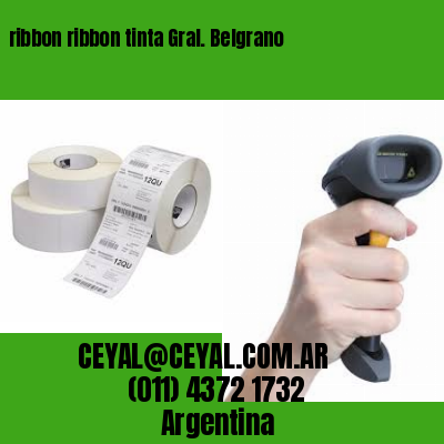 ribbon ribbon tinta Gral. Belgrano