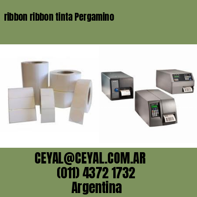 ribbon ribbon tinta Pergamino