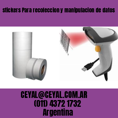 stickers Para recoleccion y manipulacion de datos