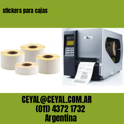 stickers para cajas