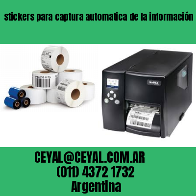 stickers para captura automatica de la información