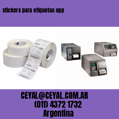 stickers para etiquetas opp