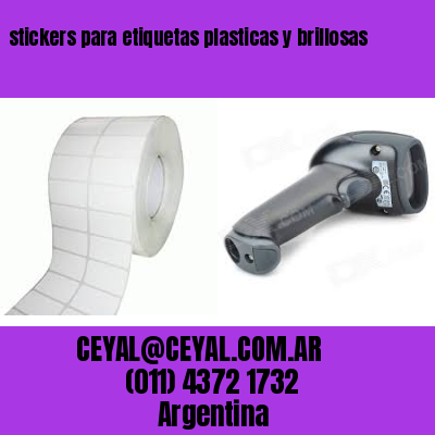 stickers para etiquetas plasticas y brillosas