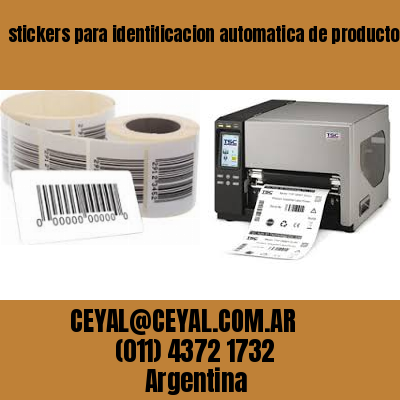 stickers para identificacion automatica de productos