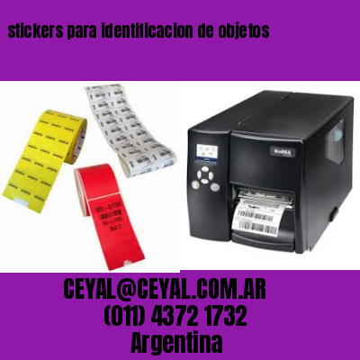 stickers para identificacion de objetos