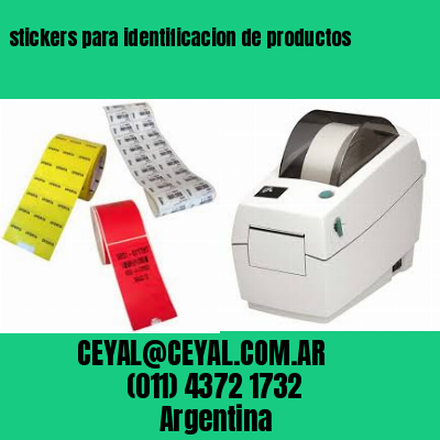 stickers para identificacion de productos