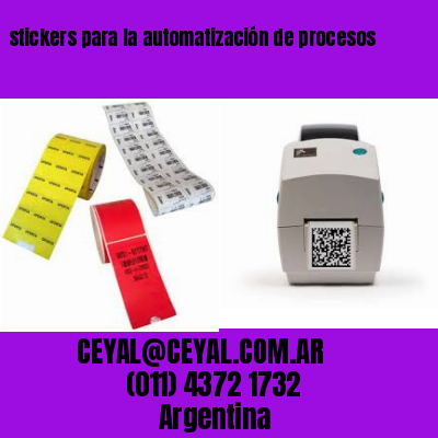 stickers para la automatización de procesos