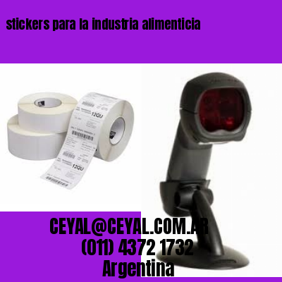 stickers para la industria alimenticia