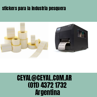 stickers para la industria pesquera