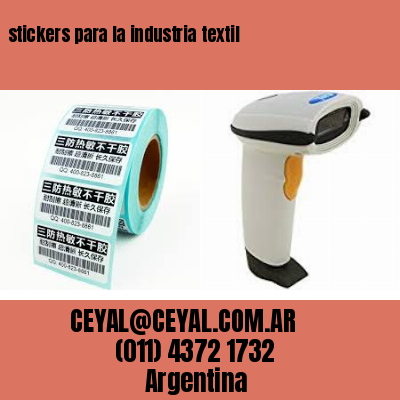 stickers para la industria textil