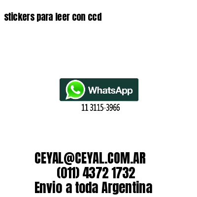 stickers para leer con ccd