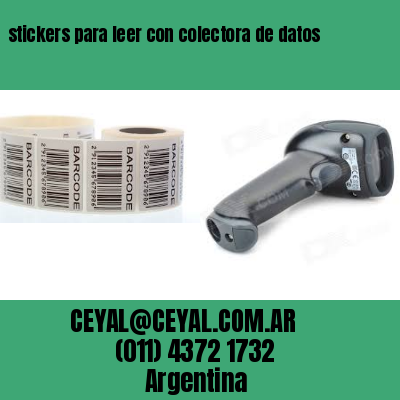 stickers para leer con colectora de datos