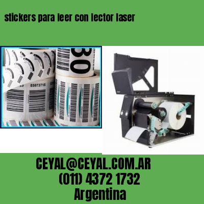 stickers para leer con lector laser