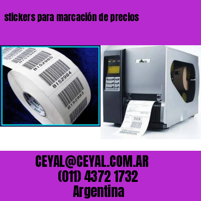 stickers para marcación de precios