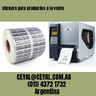 stickers para productos a la venta