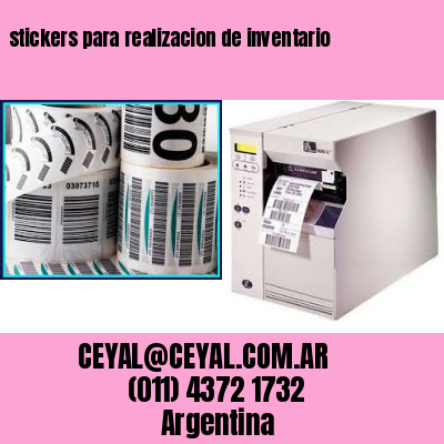 stickers para realizacion de inventario