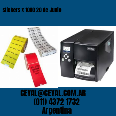 stickers x 1000 20 de Junio