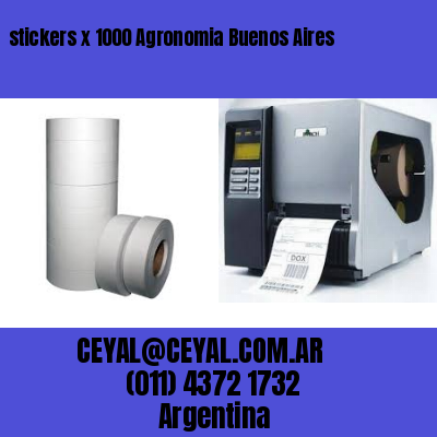 stickers x 1000 Agronomia Buenos Aires