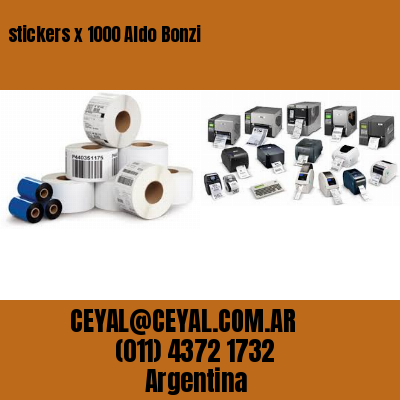 stickers x 1000 Aldo Bonzi
