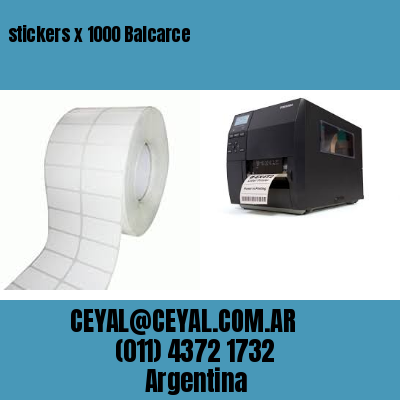 stickers x 1000 Balcarce